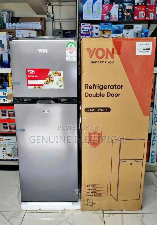 Grey Von 136l Refrigerator - main view