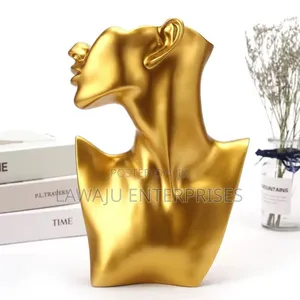 Gold Mannequin Jewelry Display Stand