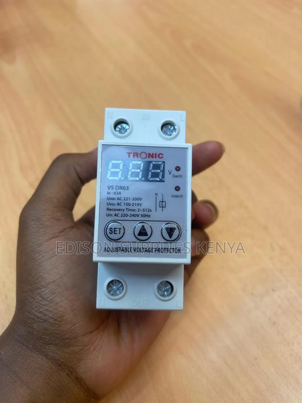 Tronic Adjustable Voltage Protector 63amps Surge Protect 63a - main view