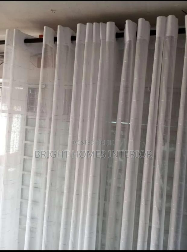 Plain White Sheer Standard Sheer Available