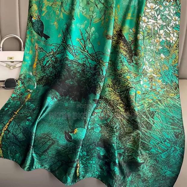 Pretty Green Silk Scarf - thumbnail 2