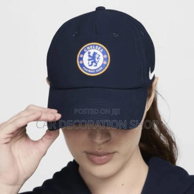 Black Chelsea Football Cap - main view
