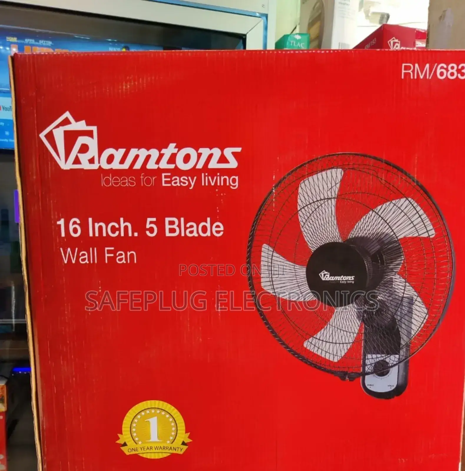 Ramtons Rm676 16′′ Wall Fans