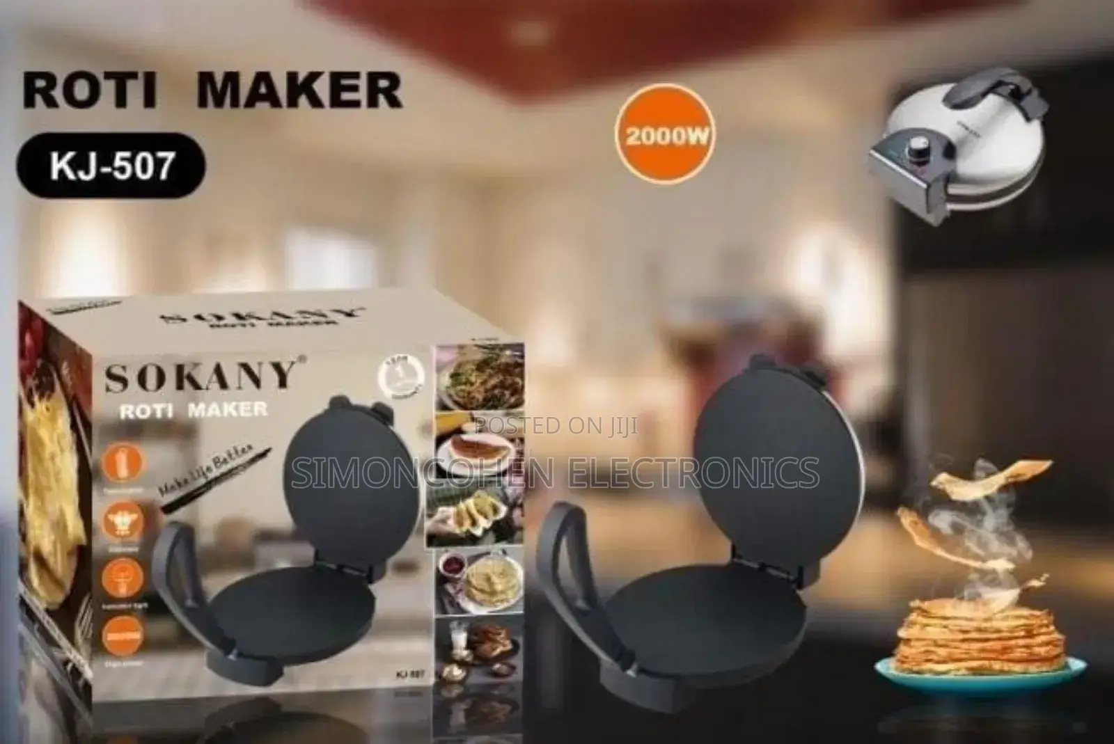 10” Sokany Roti Maker