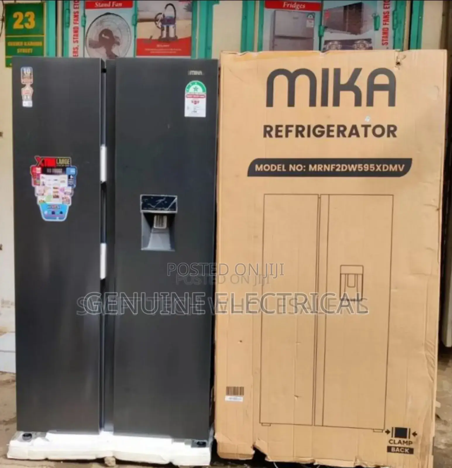 New 595litres Side by Side +Dispenser Fridge