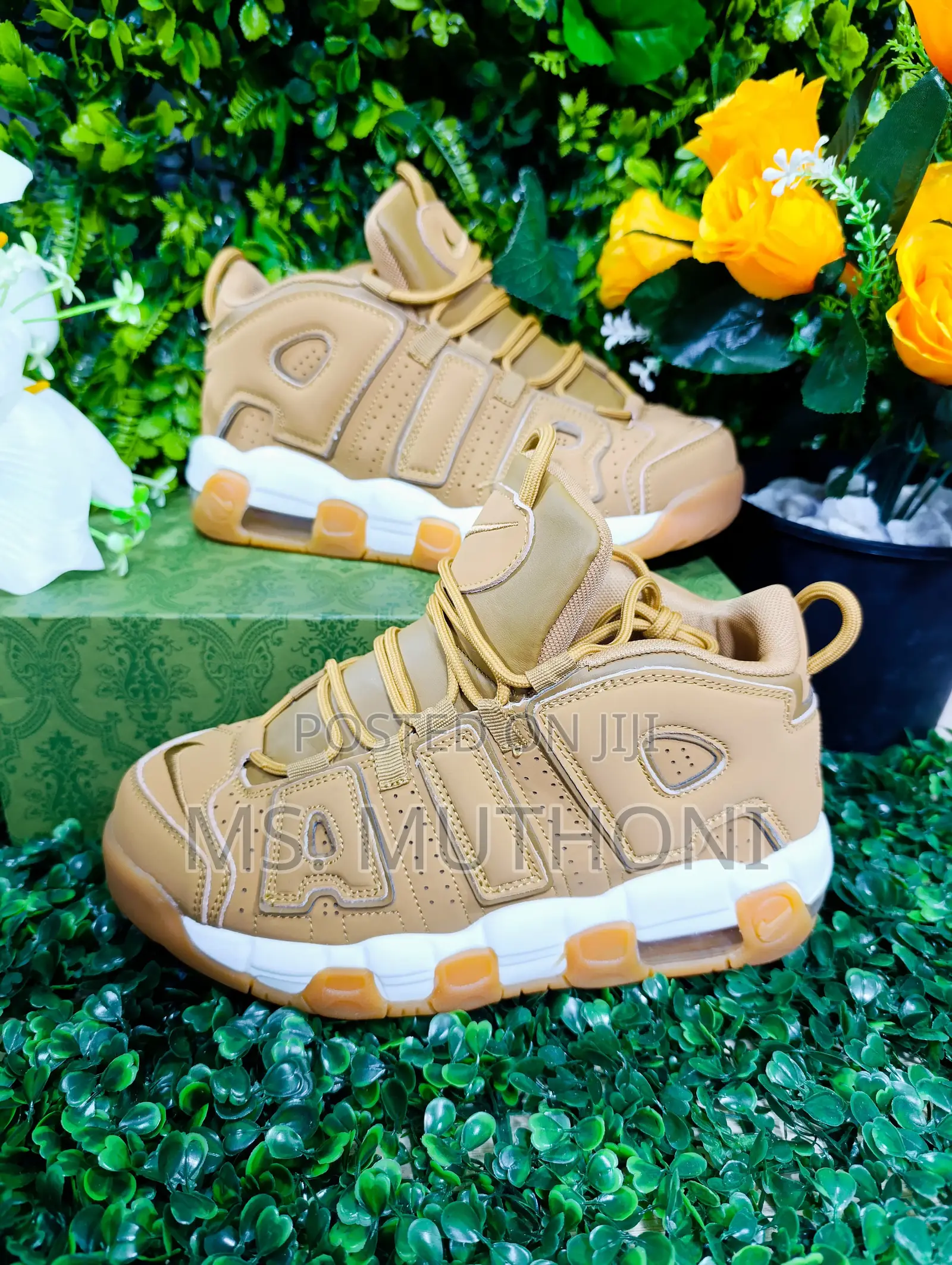 Nike Uptempo White/Brown. Sizes. 40-45.