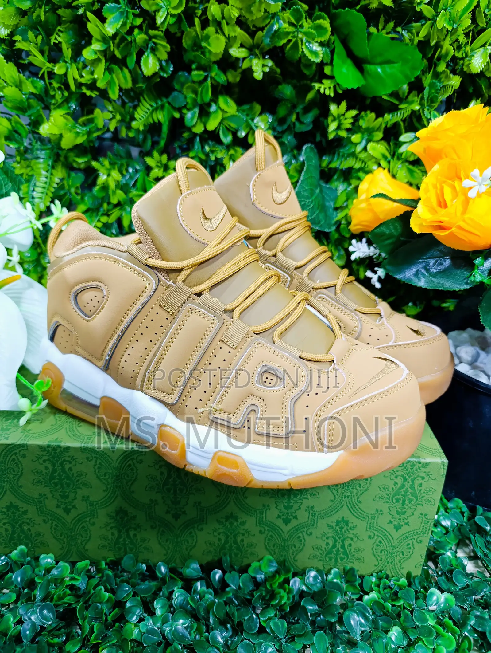 Nike Uptempo White/Brown. Sizes. 40-45.
