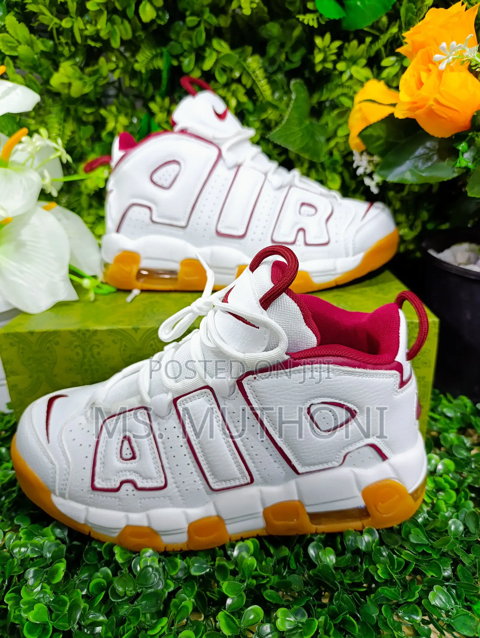 Nike Uptempo White/Brown. Sizes. 40-45.