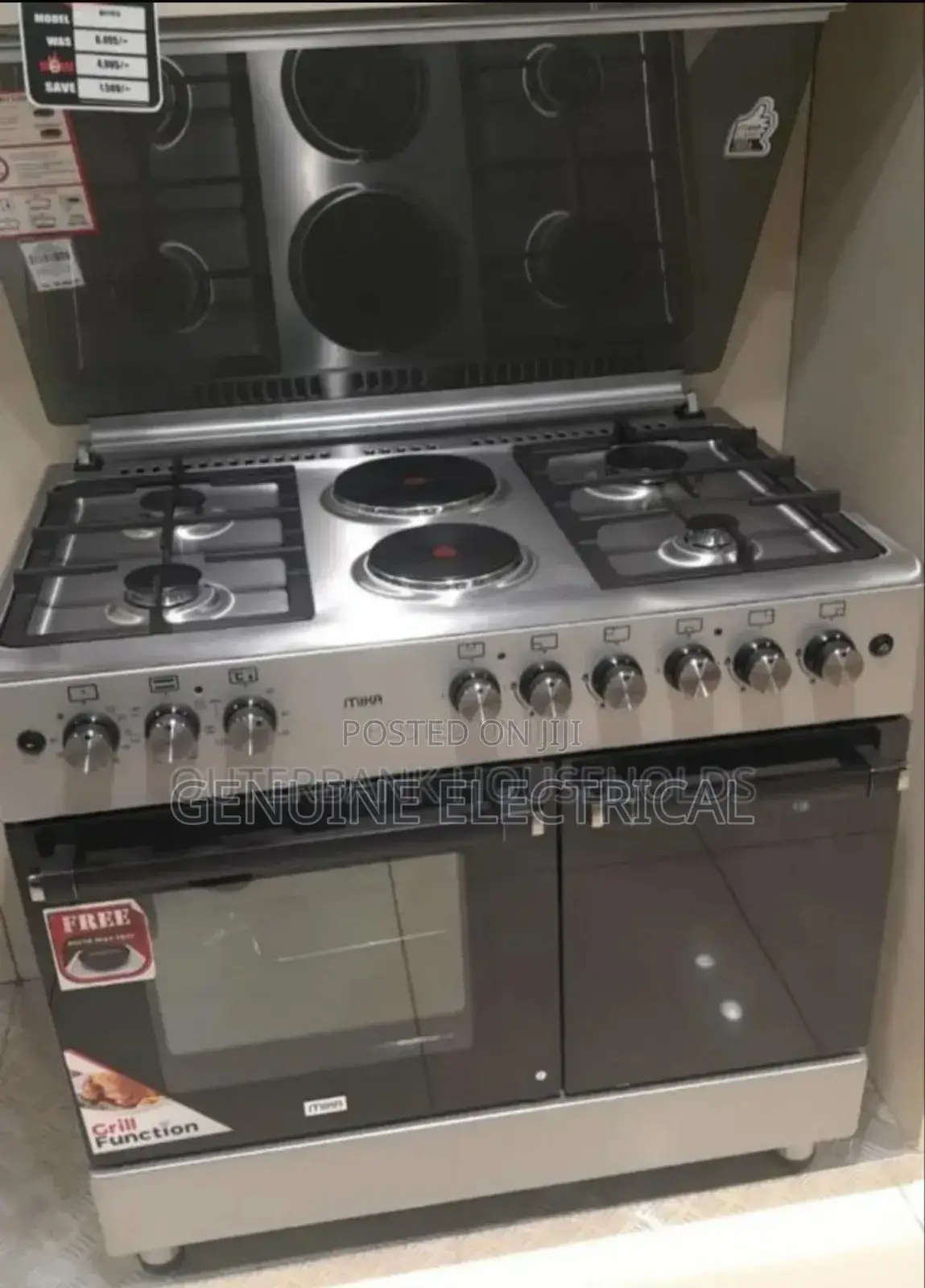 New Mika 60by90 4gas +2 Electric Standing Cooker