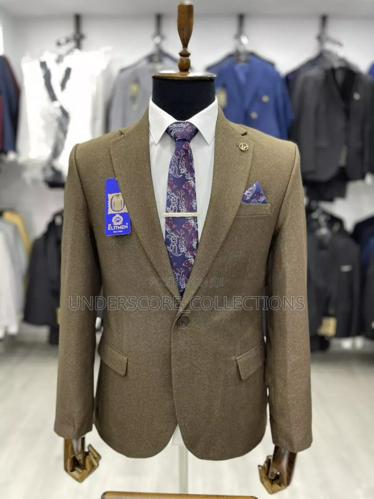 Jungle Green Classy Men's Blazers