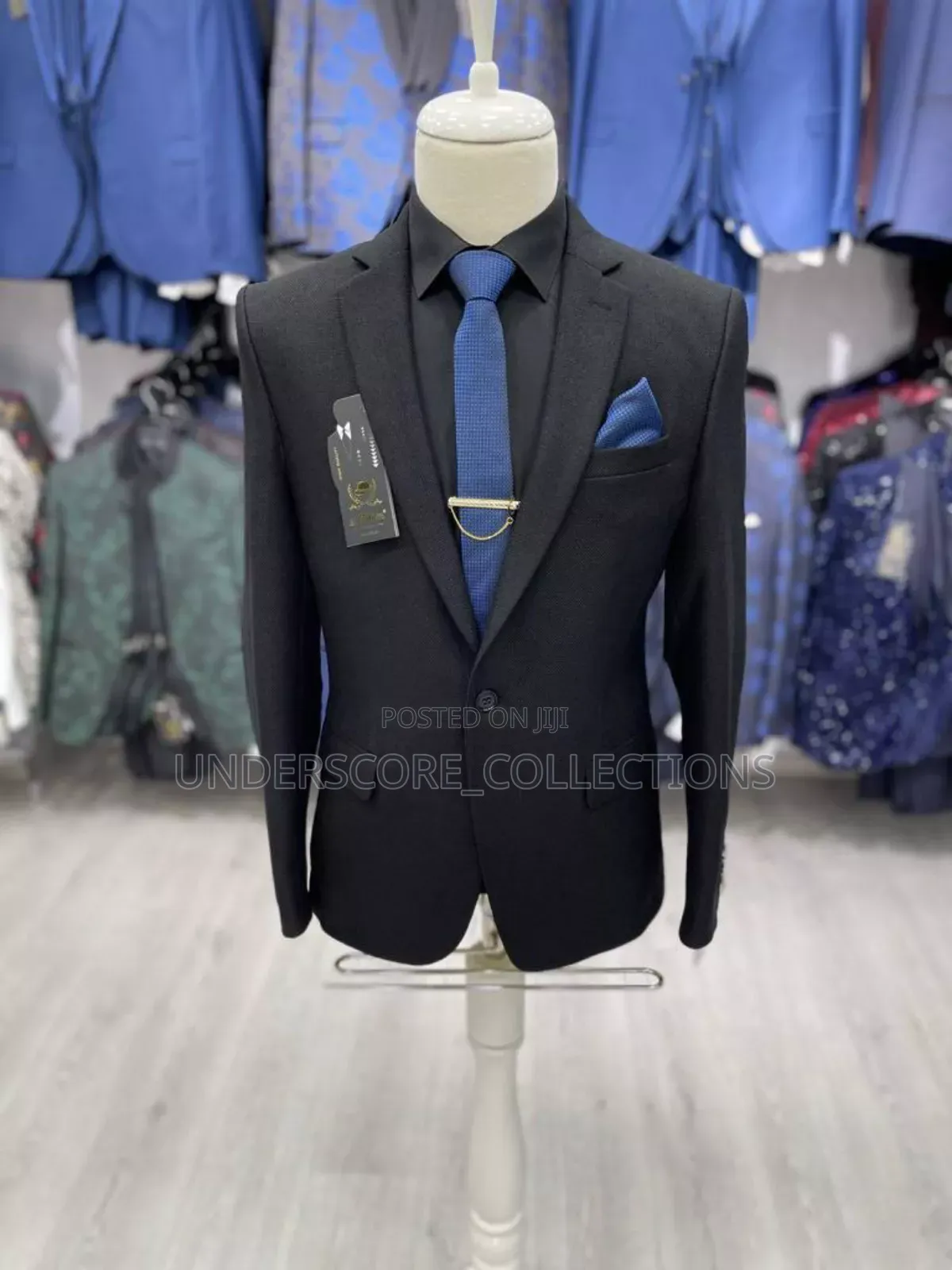 Black High Executive Men's Blazers