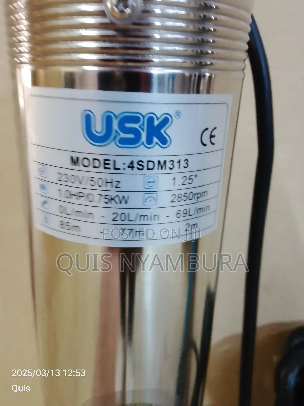 Deep Well Pump Submersible Pump 1.0hp