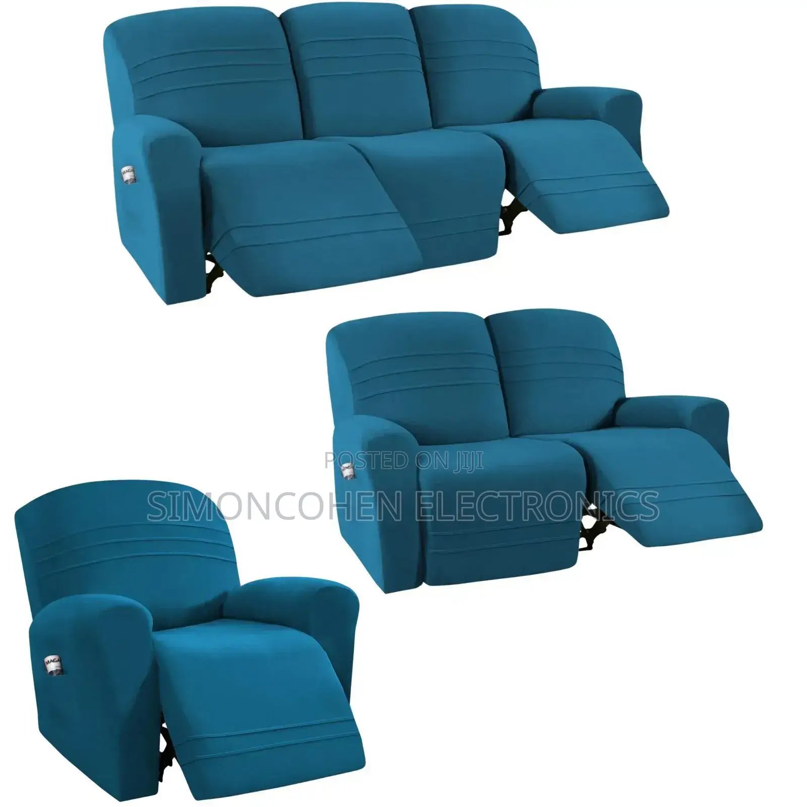 Velvet Recliner Sofa Covers 1 Seater