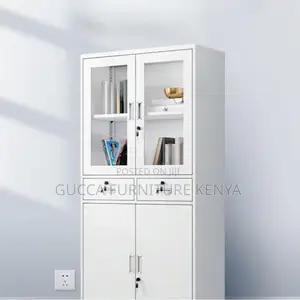 Office Chairs:2-Door Iron Office Storage Unit With Drawers