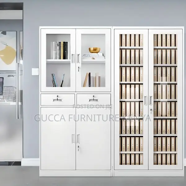 Office Chairs:2-Door Iron Office Storage Unit With Drawers