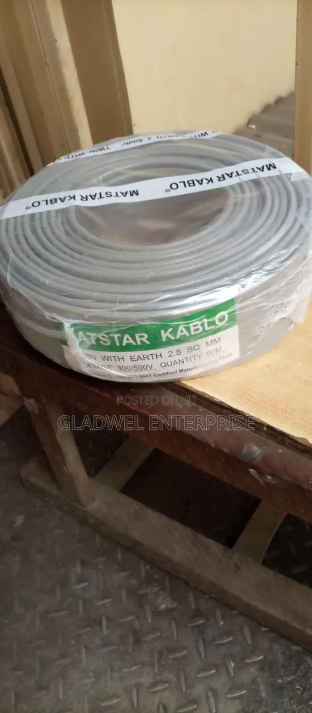 Electric Twin Cable With Earth 2.5mm