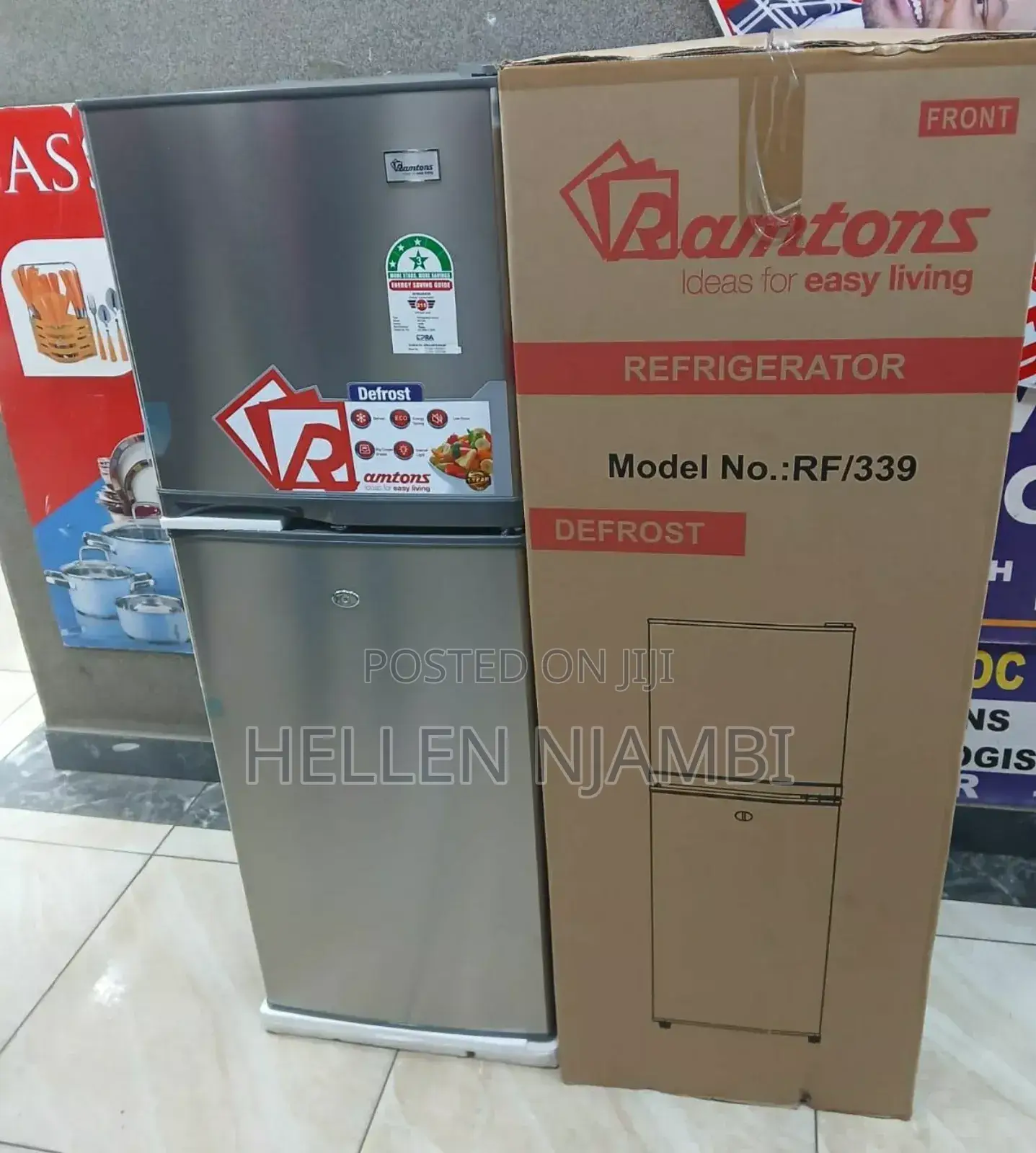 Ramtons Rf/130- 213l 2 Door Direct Cool Fridge+ Dispenser