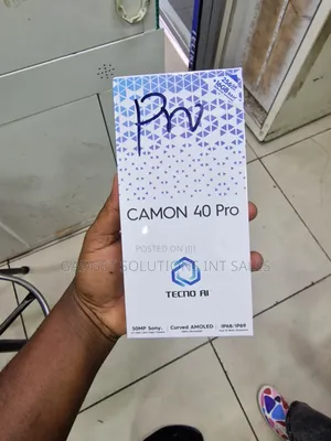 New Tecno Camon 40 Pro 256 GB Black