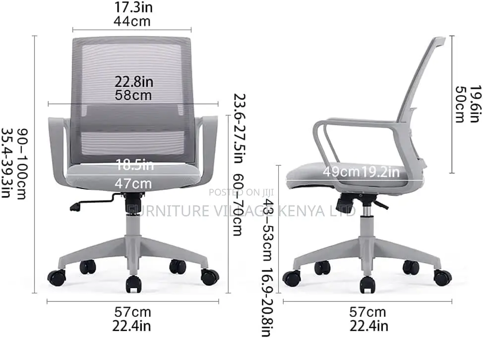 Modern Executive Adjustable Stool Rolling Swivel Chair