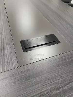 Boardroom Tables: 3 Meters Modern Large Grey Meeting Table