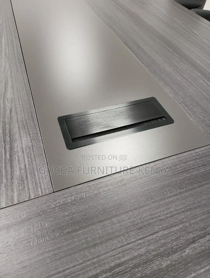Boardroom Tables: 3 Meters Modern Large Grey Meeting Table