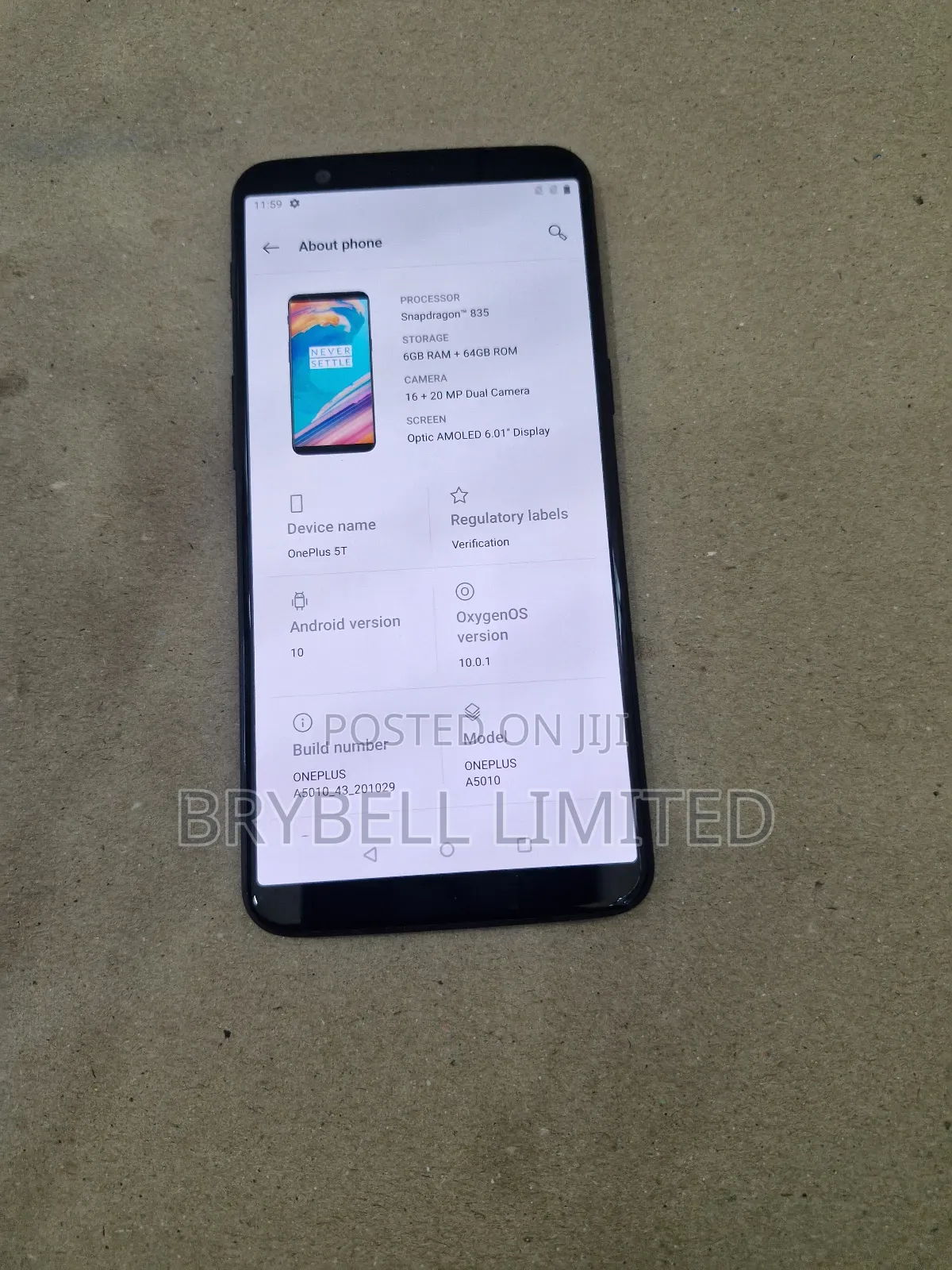 OnePlus 5T 64 GB Black
