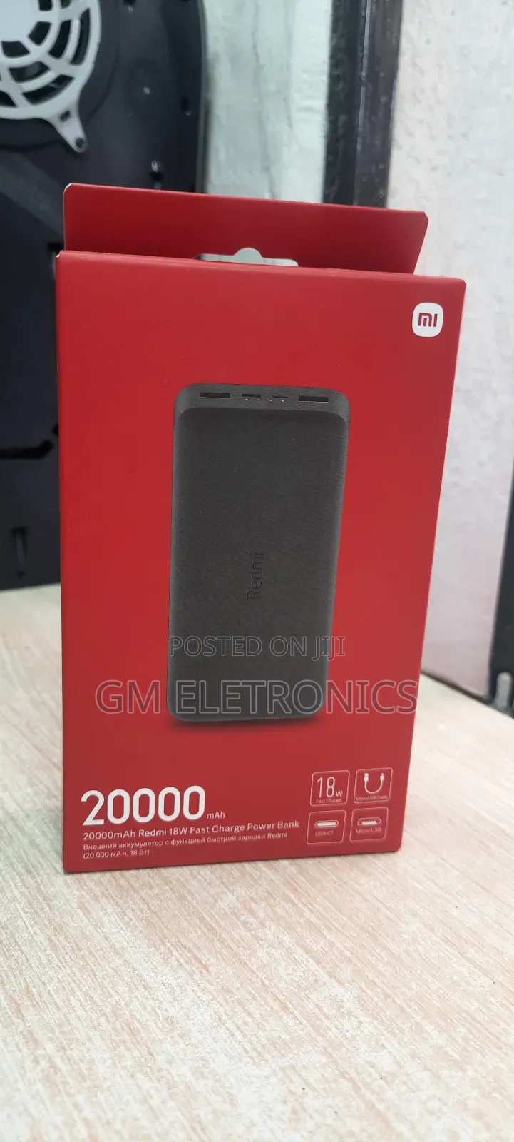 20000mah Redmi Powerbank 18w-Black.