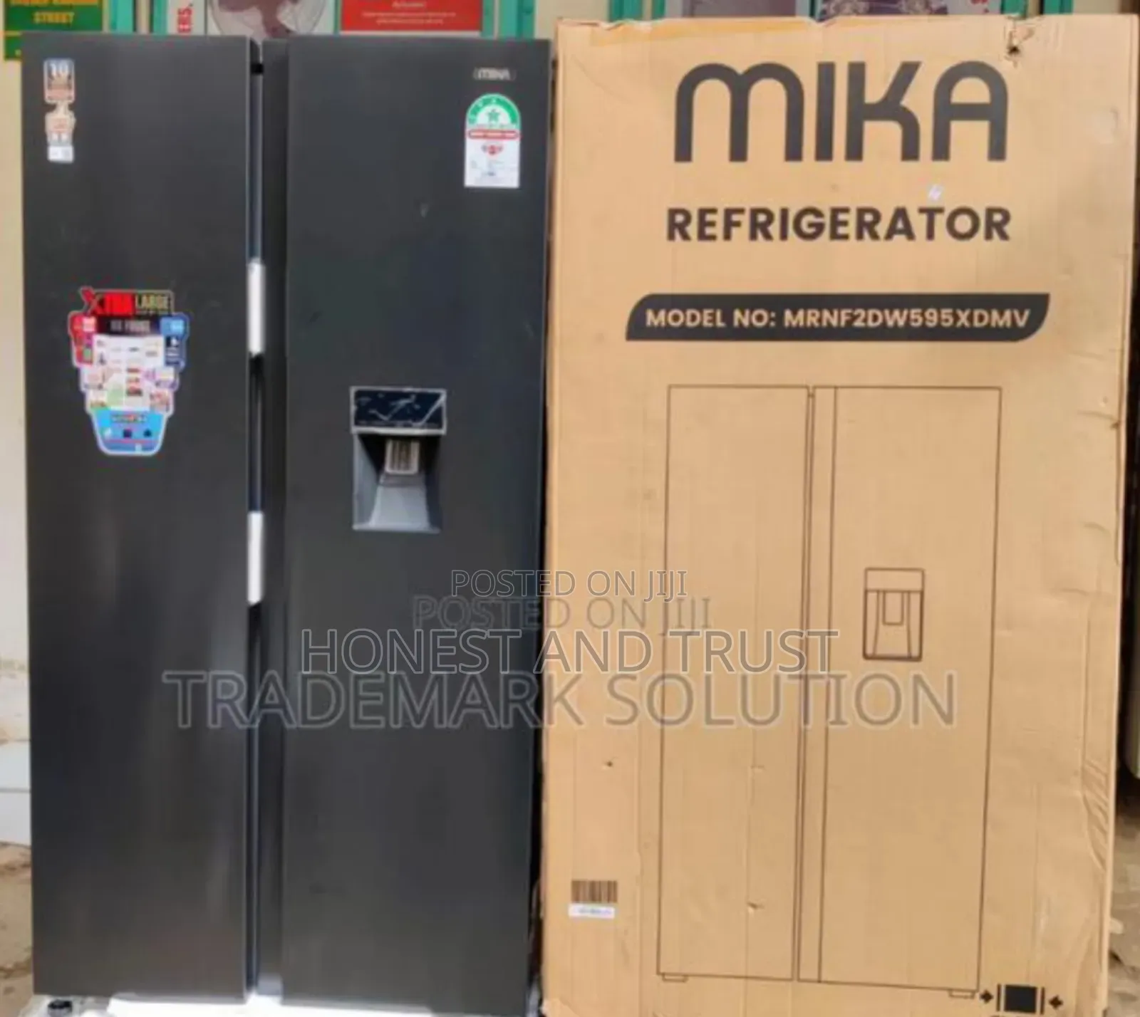 Side by Side Mika 595 Litres With Dispenser
