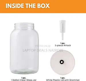 Fastrack - Wide Mouth Glass Jar With Lid and Airlock