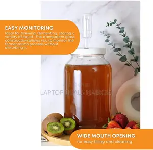 Fastrack - Wide Mouth Glass Jar With Lid and Airlock