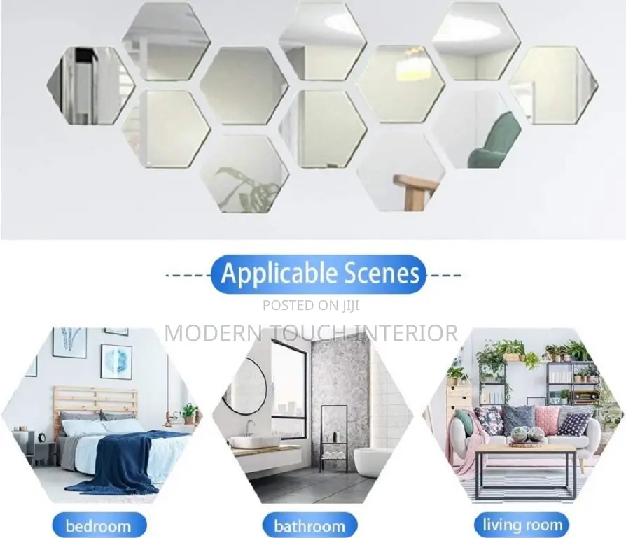 Bold Hexagon Acrylic Mirror