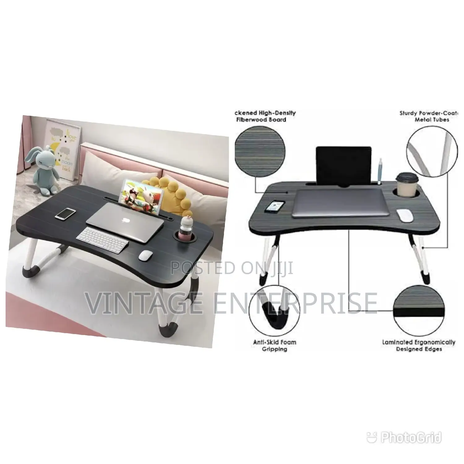 Folding Breakfast Table / Study Laptop Table