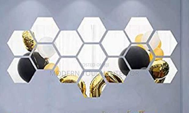 Acrylic Mirror in Hexagon Shape