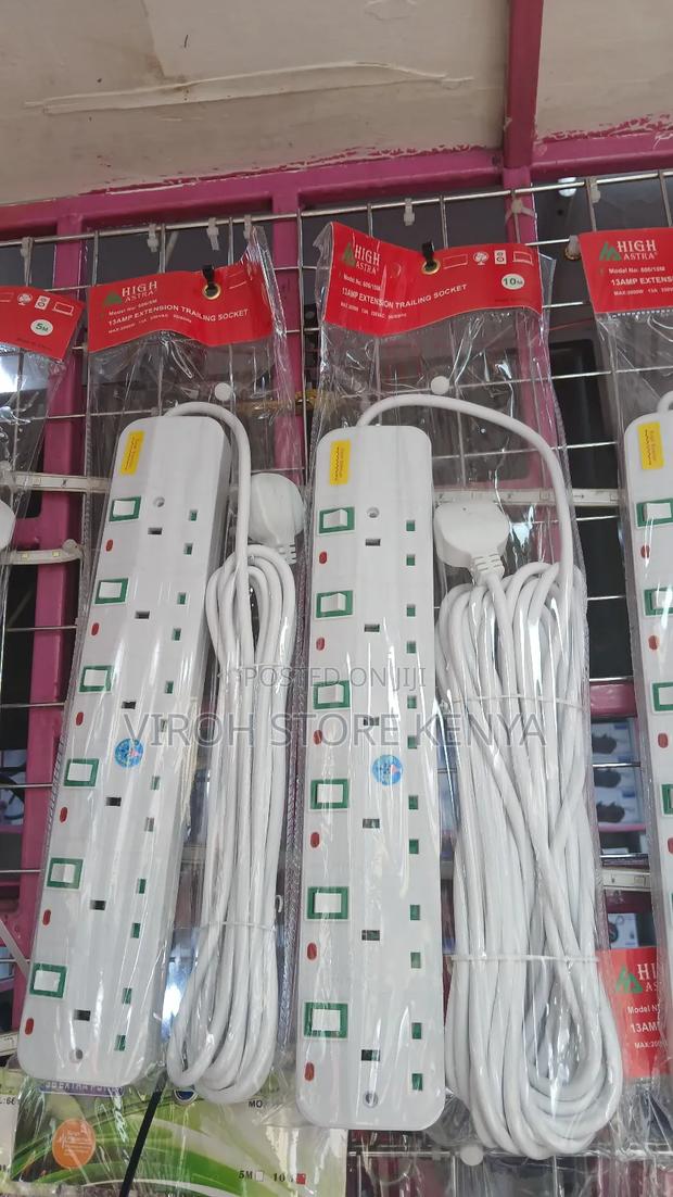 High Power Socket Extension Cable 6 Way 10 Metres - main view