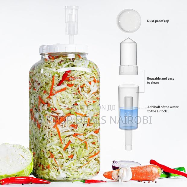 2l Fermentation Jar With a Reusable Airlock(2000ml)