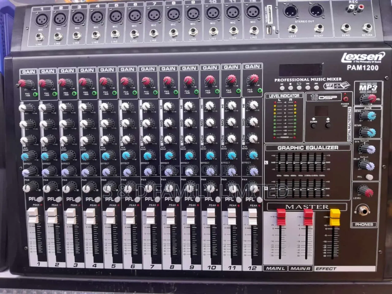 Lexsen Pam1200 12 Channels Plain Mixer