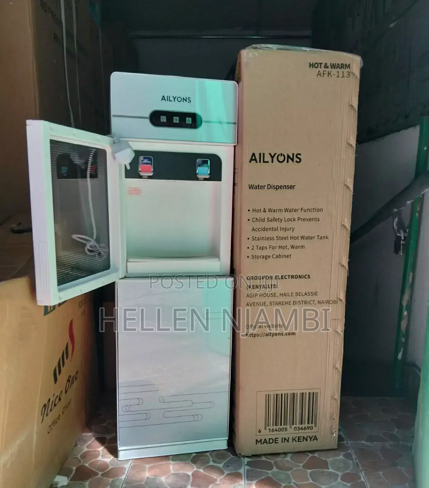 Ailyons Afk-113 Hot and Normal Standing Dispenser