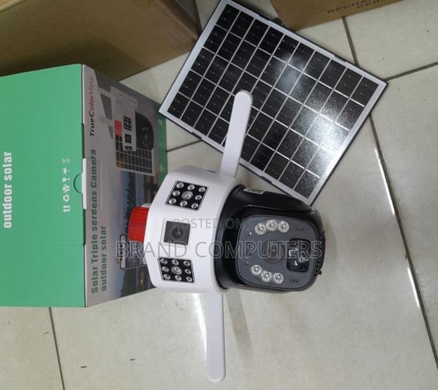 Outdoor 4g Solar Dual Lens Camera With Siren - main view