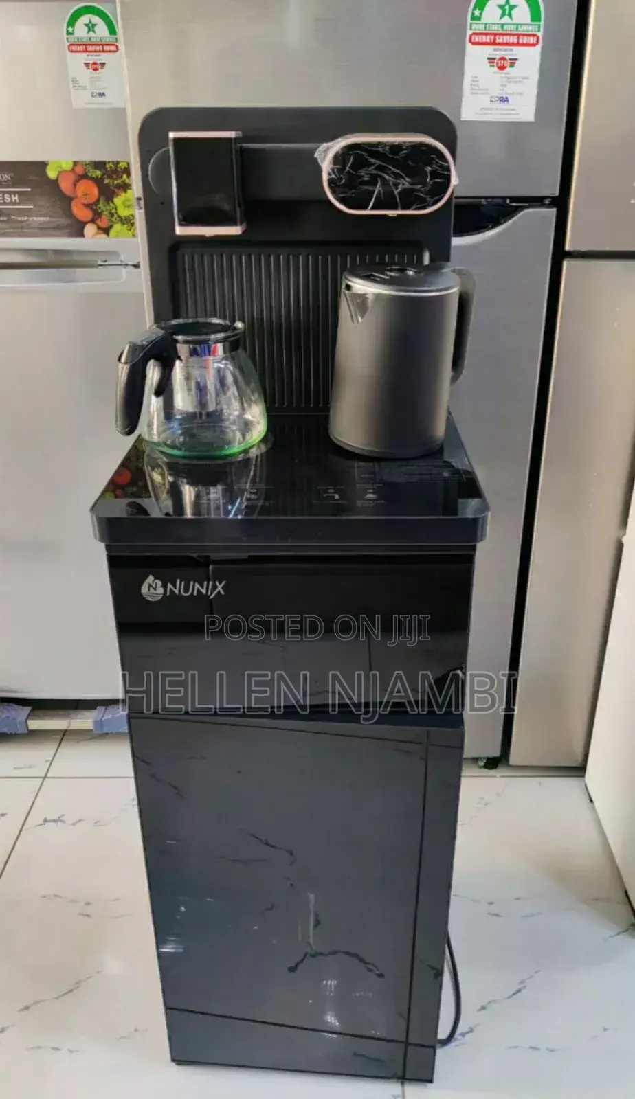 Black Nunix A1c Bottom Load Hot and Cold Water Dispenser
