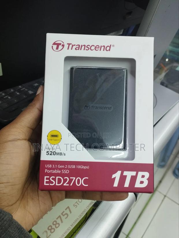Transcend Esd270c 1tb External SSD--Black