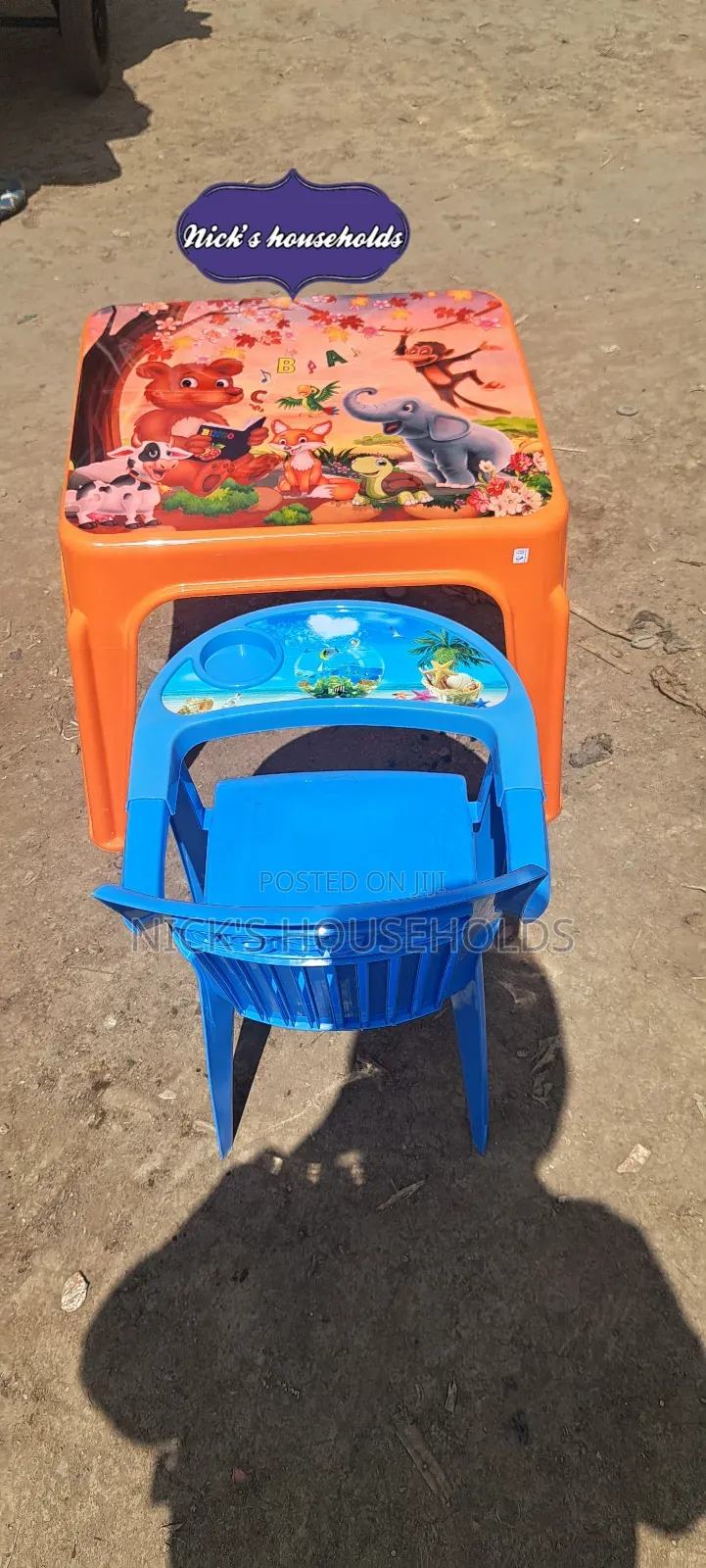 Feeding Chair and a Cartoon Plastic Table