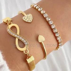 3 PCS/Set Full Diamond Bangle