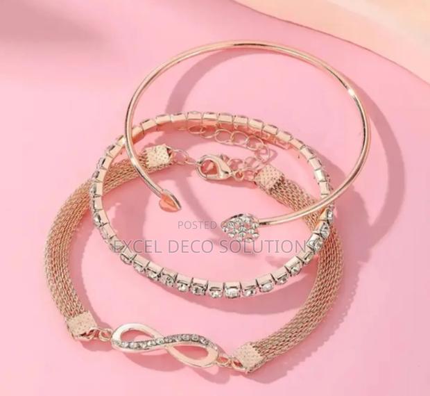 3 PCS/Set Full Diamond Bangle - thumbnail 2
