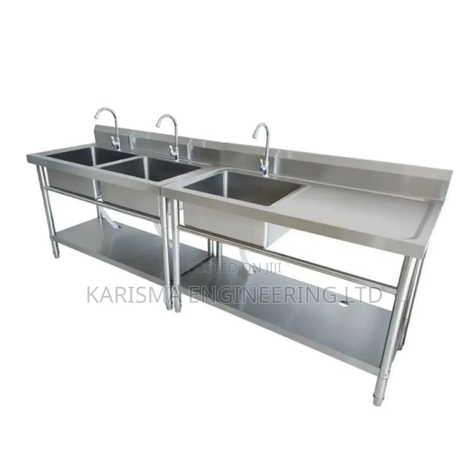 Tripple Tap Sink With Working To