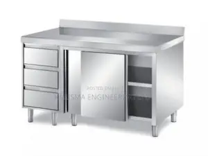 Three Drawer and a Moveable Door Cabinet