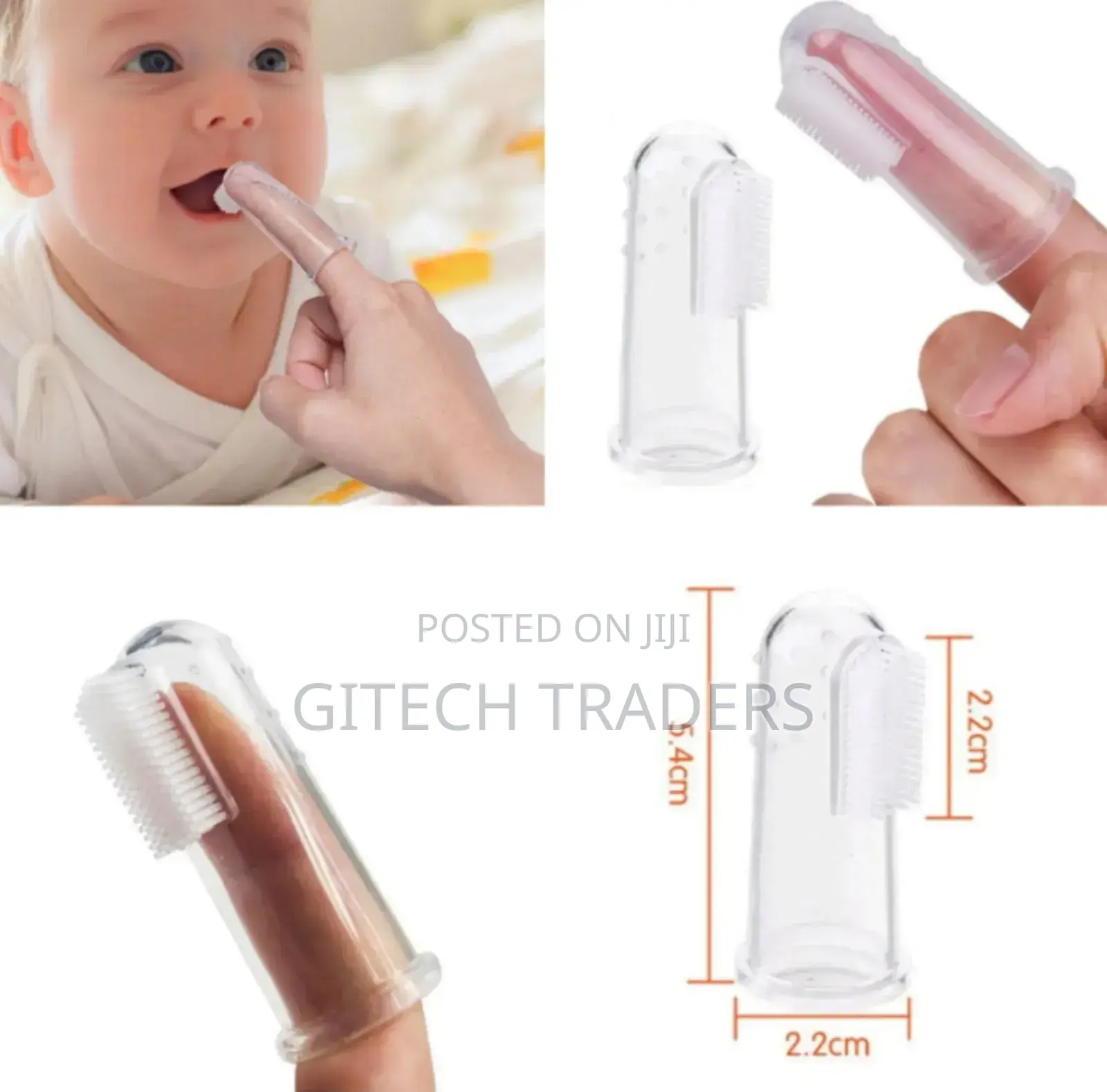 5 Pieces Baby Finger Toothbrush