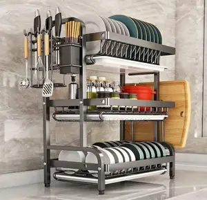 3 Layer Dish Rack Organizer