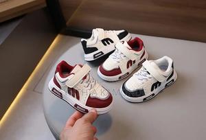Black , Maroon Kids Shoes - thumbnail 2