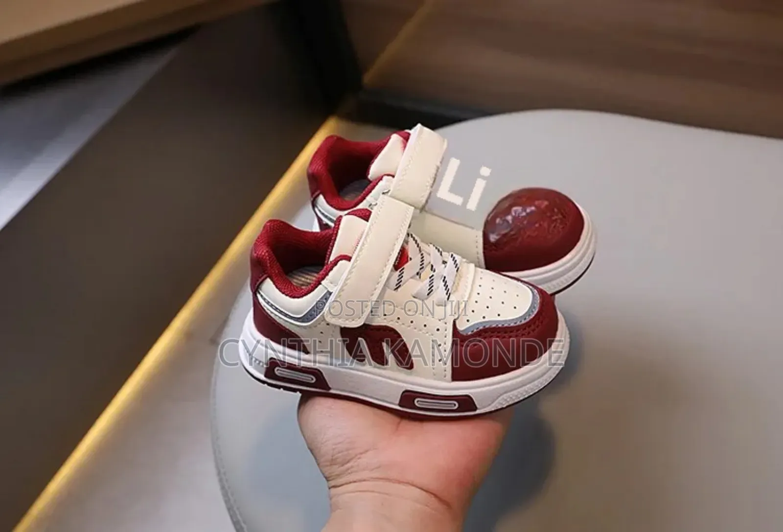 Black , Maroon Kids Shoes