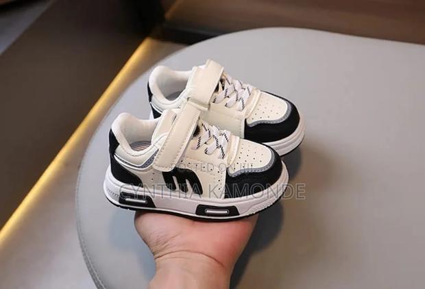 Black , Maroon Kids Shoes - thumbnail 4